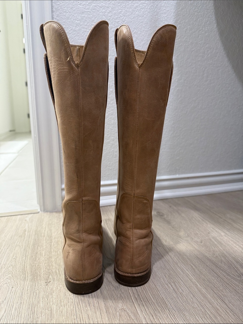 Frye Women's Over-the-Knee Leather Boots in Tan
